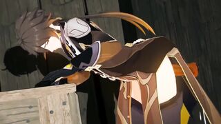 Zhongli Gets Assfucking Bang-out - Genshin Influence Yaoi Toon