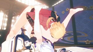 Ayato and Thoma Assfuck Orgy - Genshin Influence Yaoi Toon