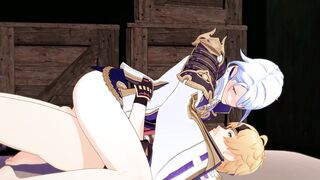 Ayato x Thoma - Genshin Influence Manga porn Cartoon Yaoi