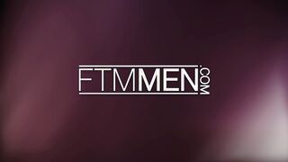 FTM Men - Atlas Alexander moans getting bred by Guy Spencer’s big cock