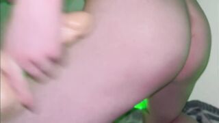 Well-lubed Up Solo Masculine: Milking Penis While Faux-cock Screws My Booty