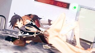 zhongli x tartaglia - zhongchi anime porn toon genshin influence