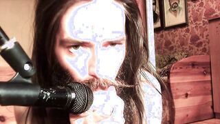 ASMR stud with facial hair doing cuni