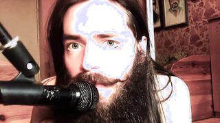 ASMR stud with facial hair doing cuni