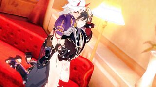 Zhongli x Itto - Genshin Influence Yaoi Toon R34