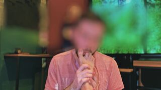 Sole fetish for my heterosexual buddy - hand-job and jism on soles