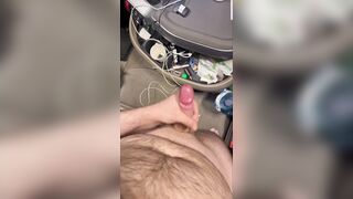 Squealing when I jerk in camper and spunk