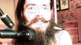 ASMR stud with facial hair doing dt and ahegao