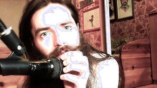 ASMR stud with facial hair doing dt and ahegao