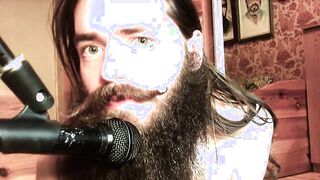 ASMR stud with facial hair doing dt and ahegao