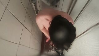 I take my clothes off in the douche. Im manacled