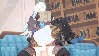 wriothesley x neuvillette - genshin influence yaoi anime porn