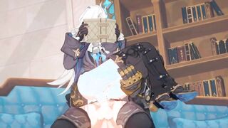 wriothesley x neuvillette - genshin influence yaoi anime porn