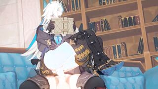 wriothesley x neuvillette - genshin influence yaoi anime porn