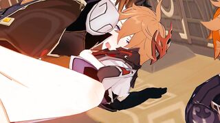 Tartaglia creampies Zhongli