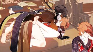 Tartaglia creampies Zhongli
