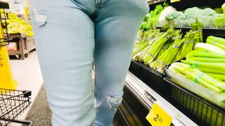 Knobs In The Kinky S2:E4 - Cowboys Humungous Knob Swelling in Taut Denim on Utter Flash in Petite Town Grocery Supermarket - POINT OF VIEW