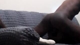 Fapping and romping on the bed