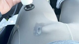 #020 Couldnt Make It Home - Femboy Jizzing in Lululemon Yoga Trousers Behind the Wheel