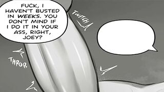 Joey Helps His Pal Let Out His Pent Up Jism With His Ample Elastic Ass