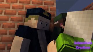 Blowing my Bf and the Nightguard - Minecraft Queer Pornography