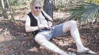Chilling in the forest, its unlikely to keep any clothes on!