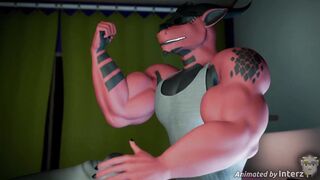 Guys Growth Hyper Muscle Toon