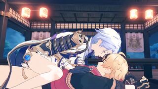 Ayato Rails Thoma Romantically - Genshin Influence Yaoi Manga porn