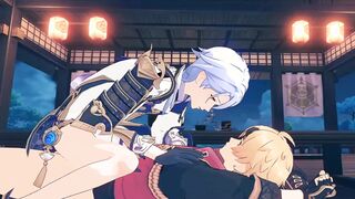 Ayato Rails Thoma Romantically - Genshin Influence Yaoi Manga porn