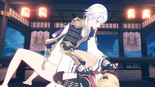 Ayato Rails Thoma Romantically - Genshin Influence Yaoi Manga porn