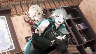 Kaveh spanks Alhaitham Bootie - Genshin Influence R34 Yaoi