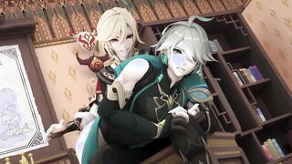 Kaveh spanks Alhaitham Bootie - Genshin Influence R34 Yaoi