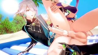 Alhaitham banged by Cyno - Genshin Influence Yaoi Anime porn