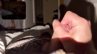 Stroking at midnight.