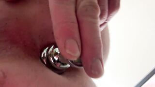First-ever time ass fucking have fun with taut rump buttplugs