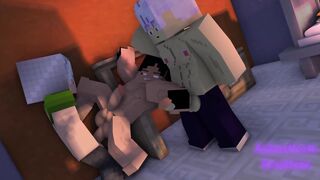 Im Getting Pummeled By My Str8 Lab Fucking partner While My Roomate Is Observing part II- Minecraft Queer Porno