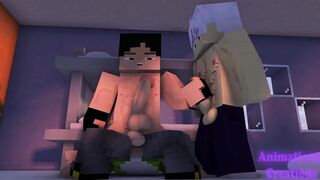 Im Getting Pummeled By My Str8 Lab Fucking partner While My Roomate Is Observing part II- Minecraft Queer Porno