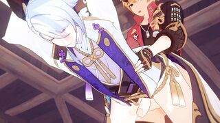 Ayato x Thoma Romantic Assfuck Hookup - Genshin Influence Manga porn Yaoi