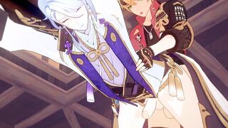 Ayato x Thoma Romantic Assfuck Hookup - Genshin Influence Manga porn Yaoi