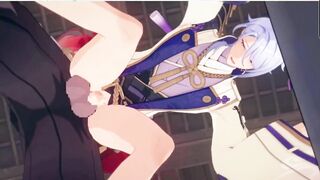 Ayato romped Buttfuck by NPC - Genshin Influence YAOI r34