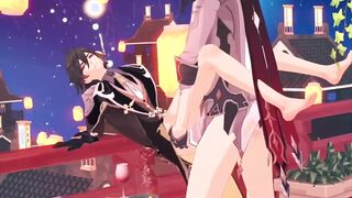 Tartaglia publicly has Lovemaking with Zhongli - Genshin Influence Yaoi R34