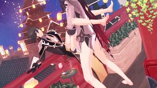 Tartaglia publicly has Lovemaking with Zhongli - Genshin Influence Yaoi R34