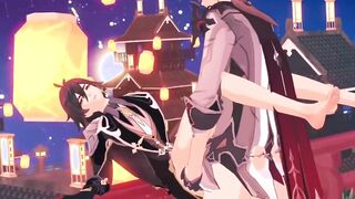 Tartaglia publicly has Lovemaking with Zhongli - Genshin Influence Yaoi R34
