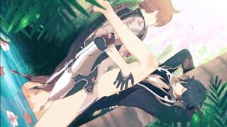 Tartaglia x Zhongli Outdoor Romp - Genshin Influence Yaoi Manga porn