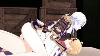 Genshin Influence - Ayato x Thoma - Homo Virgins Very first Time Cartoon