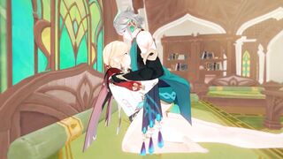 Kaveh x Alhaitham - Genshin Influence Toon Yaoi