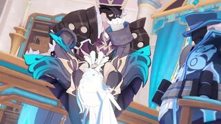 neuvillette pulverized by npc - genshin influence r34