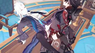 wriothesley tops neuvillette - Genshin Influence - Yaoi Cartoon R34