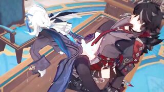 wriothesley tops neuvillette - Genshin Influence - Yaoi Cartoon R34
