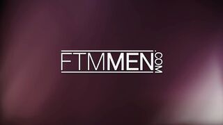 FTM Men - Tatted FTM stud Chance Hart worships Eddie Patricks uncut dick